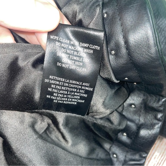 Blank NYC Faux Leather Rose Studded Jacket - Picture 14 of 14